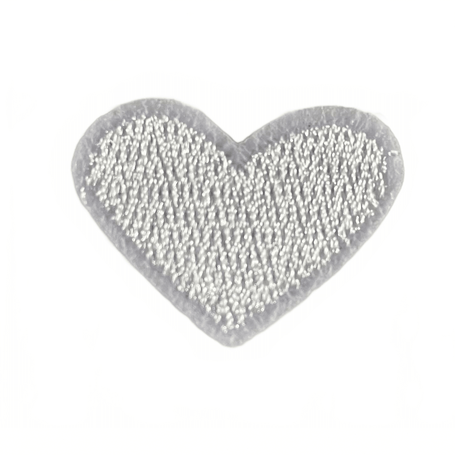 Hearts Iron On Patches - small White Heart - Let's Patch It Up!