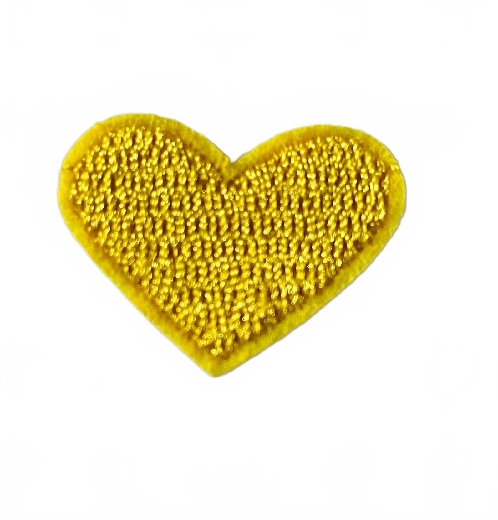 Hearts Iron On Patches - small Yellow Heart - Let's Patch It Up!