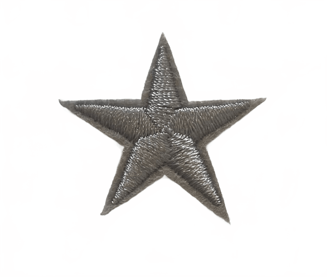 Stars Iron On Patches - small Light Grey - Let's Patch It Up!