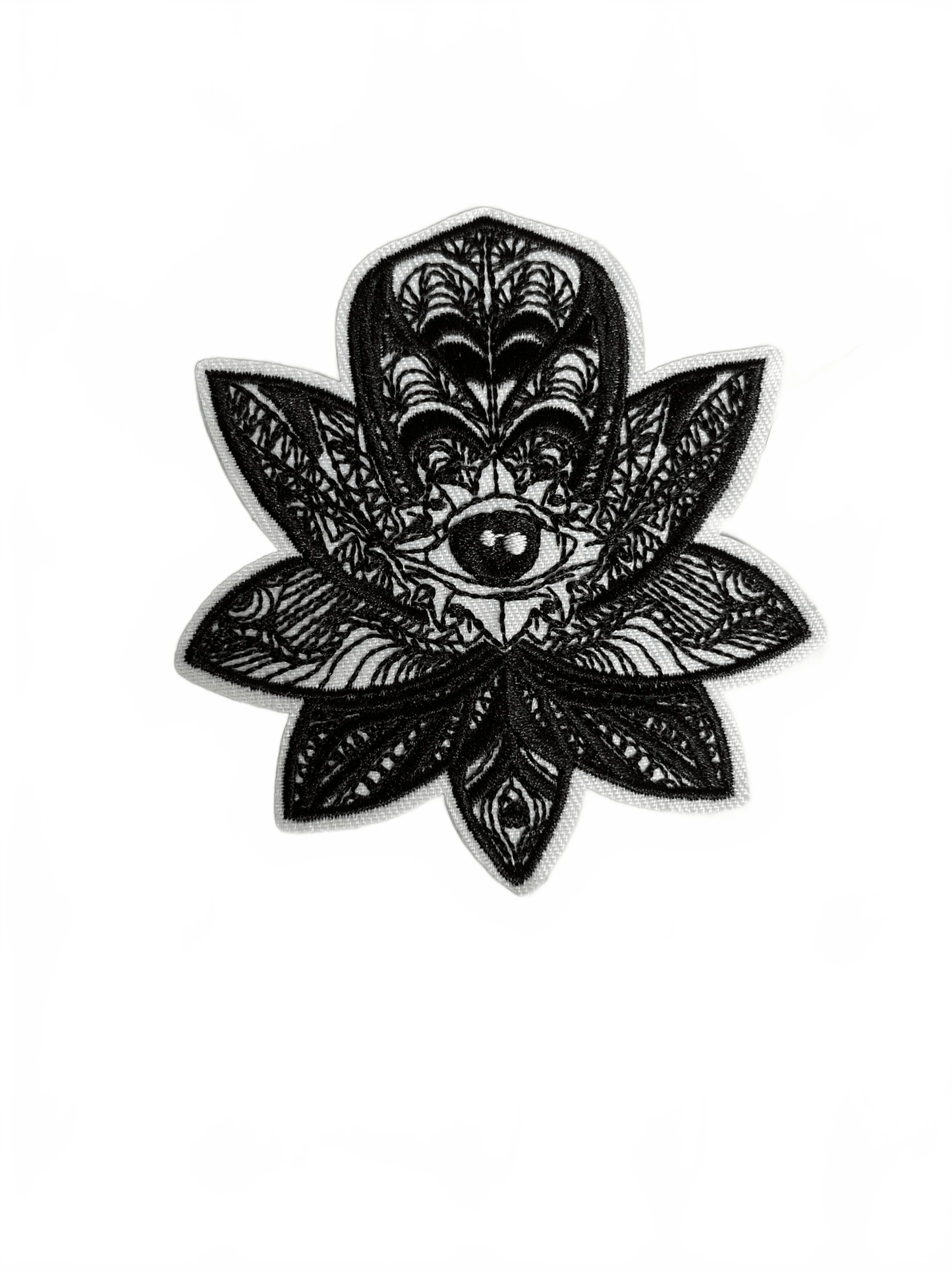 Large Black Gothic Patch Flower - Let's Patch It Up!