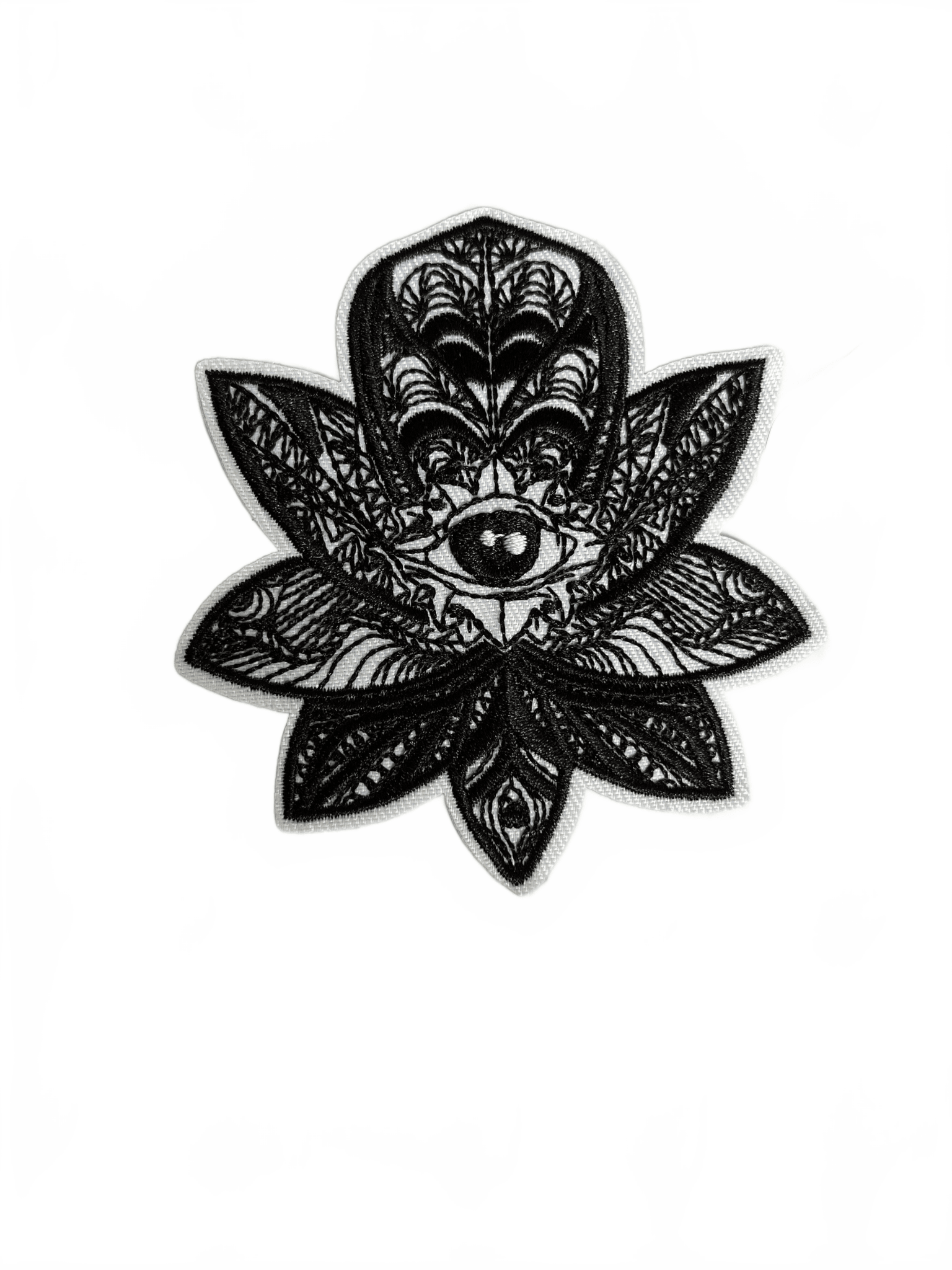 Large Black Gothic Patch Flower - Let's Patch It Up!