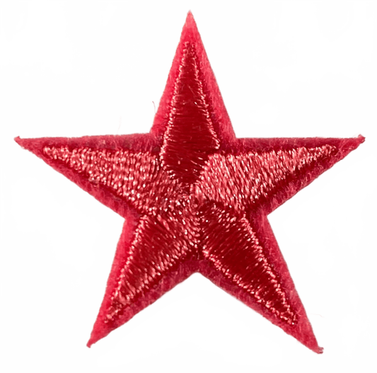 Stars Iron On Patches - small Coral Pink Star - Let's Patch It Up!