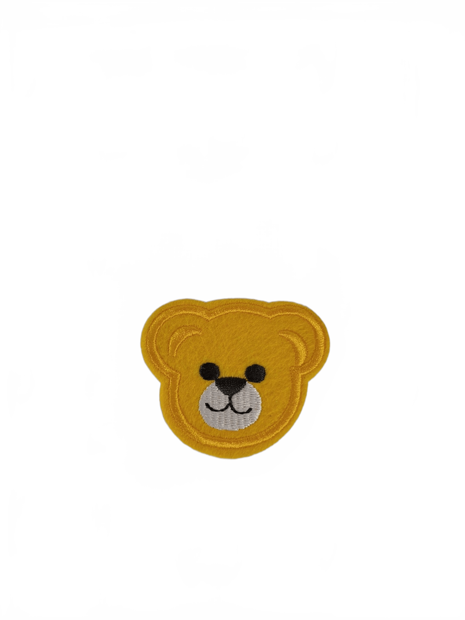 Cute Bear Face Yellow - Let's Patch It Up!