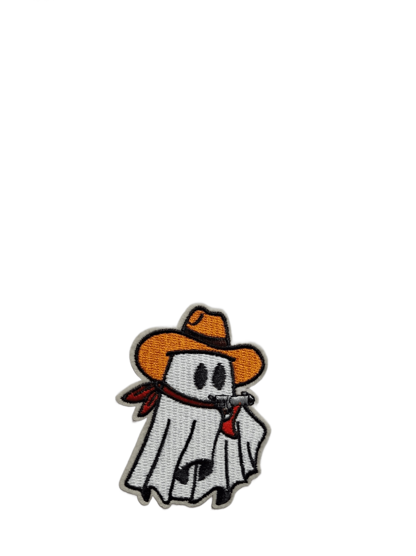 Halloween Iron On Patches Ghost Cowboy - Let's Patch It Up!