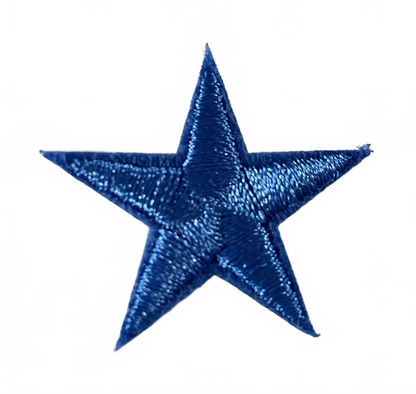 Stars Iron On Patches - small Royal Blue Star - Let's Patch It Up!