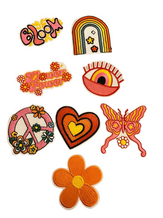 Peace/Hippy Bundle Iron on Patches Peace/Hippy Vibe Bundle 3 - Let's Patch It Up!