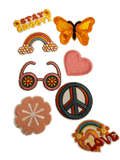 Peace/Hippy Bundle Iron on Patches - Slugs & Snails