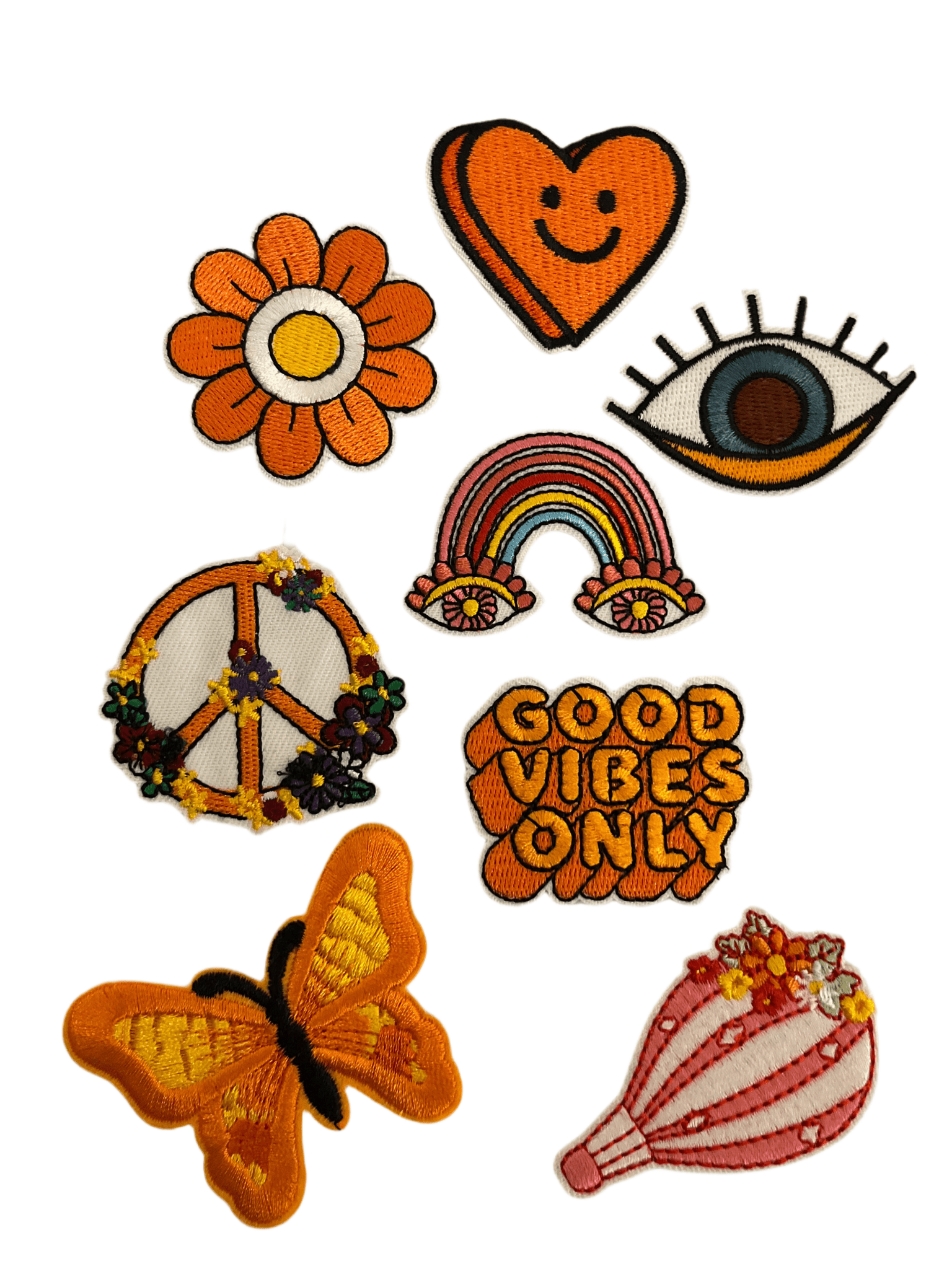 Peace/Hippy Bundle Iron on Patches Peace/Hippy Vibe Bundle 8 - Let's Patch It Up!