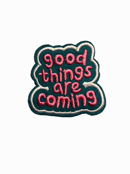 “Quotes and Sayings” Iron on Patches Keep going - Let's Patch It Up!