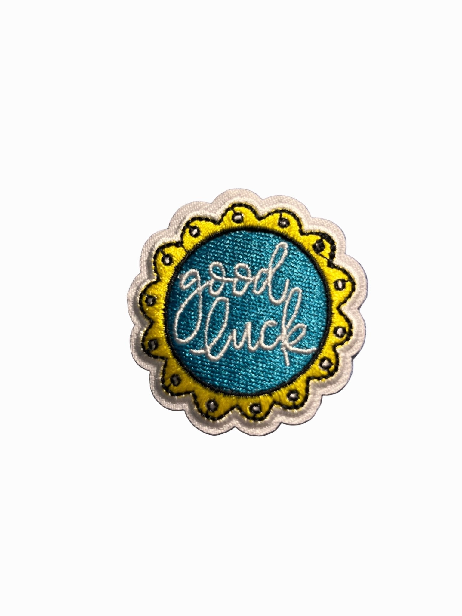 “Quotes and Sayings” Iron on Patches Good luck - Let's Patch It Up!