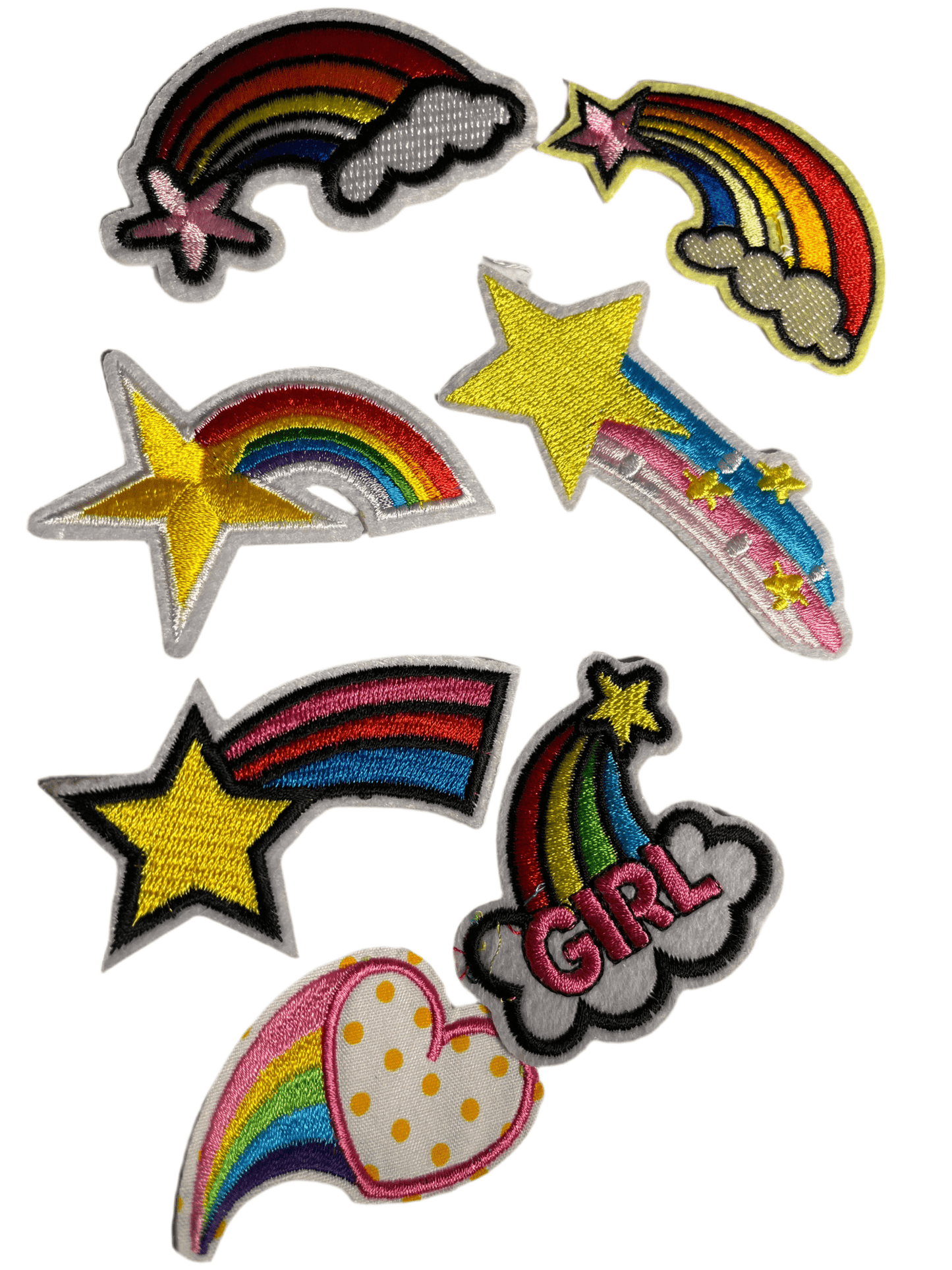 Rainbow Iron on Patches Choose Joy - Let's Patch It Up!