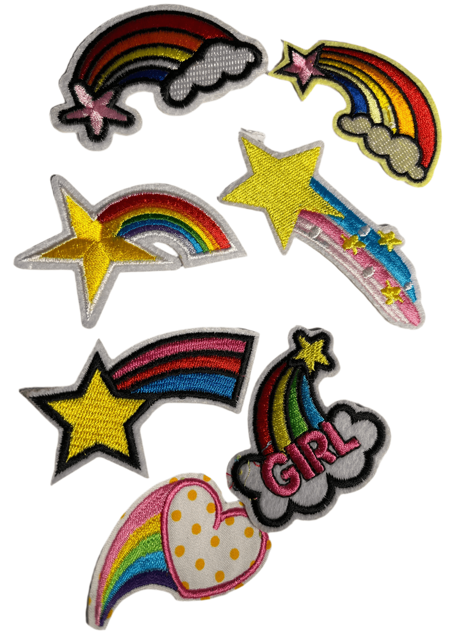 Rainbow Iron on Patches Choose Joy - Let's Patch It Up!