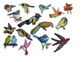 Small Birds Iron On Patch | Embroidered Clothing Repair Patch - Slugs & Snails