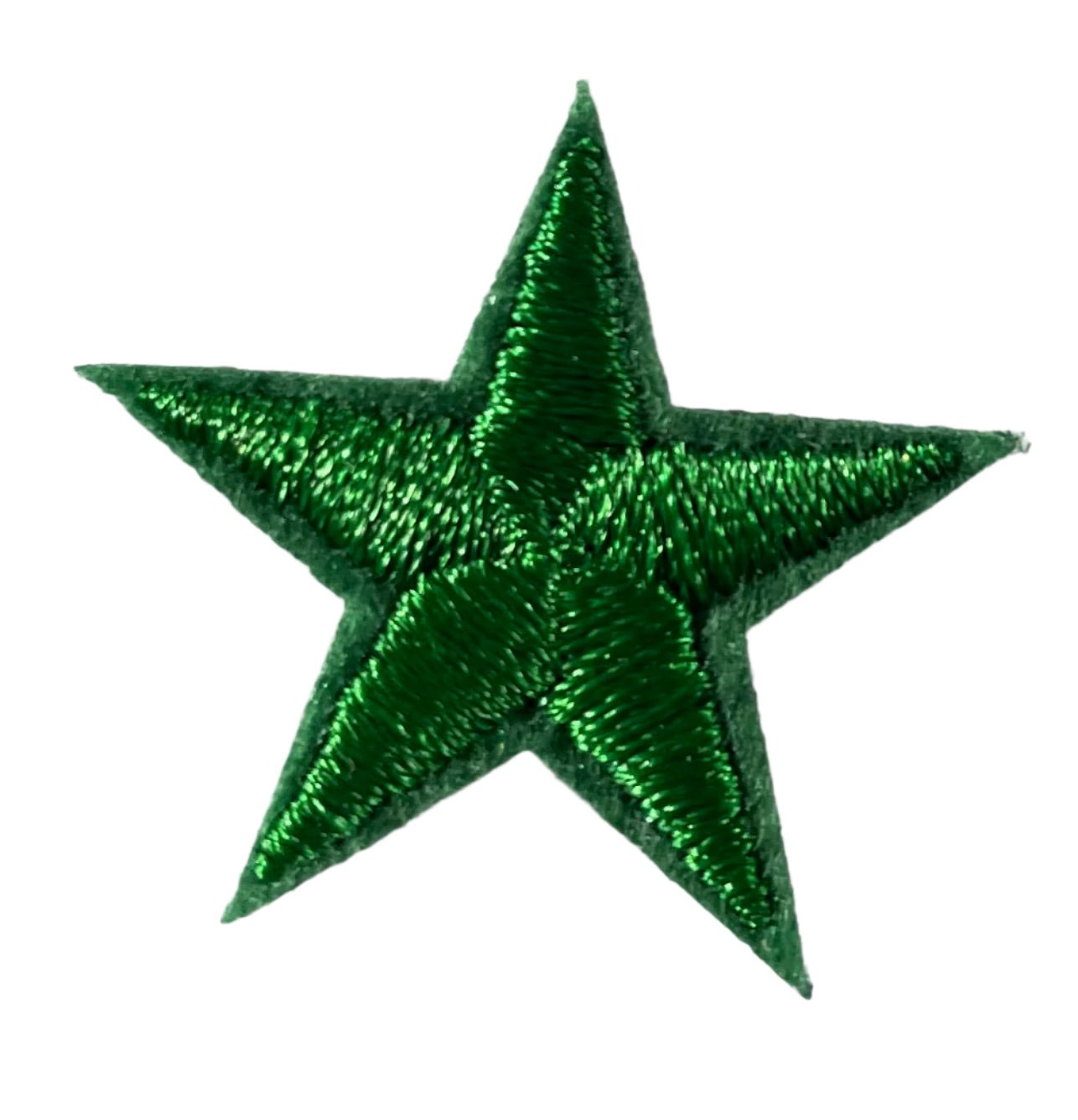 Stars Iron On Patches - small Grass Green Star - Let's Patch It Up!