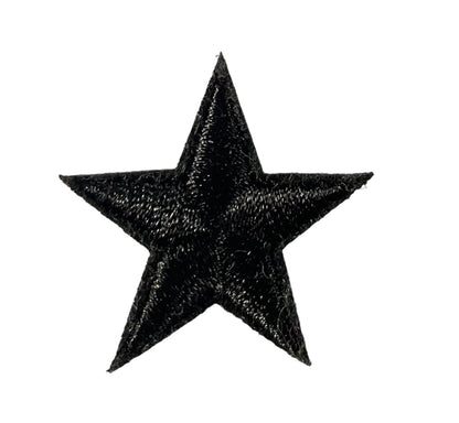 Stars Iron On Patches - small Black Star - Let's Patch It Up!